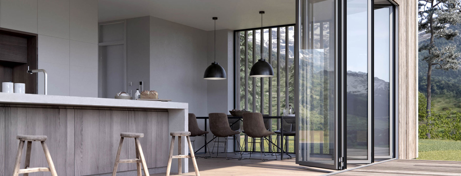 Solarlux - cero, Glas-Faltwand, Wintergärten und Terrassenüberdachungen