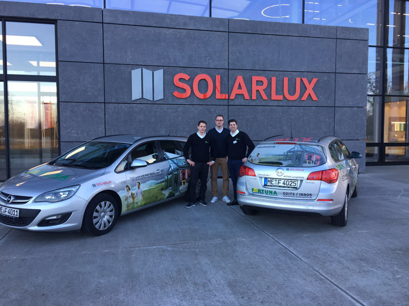 Ständige Fortbildung des Fortuna Personal in der Solarlux Akademie