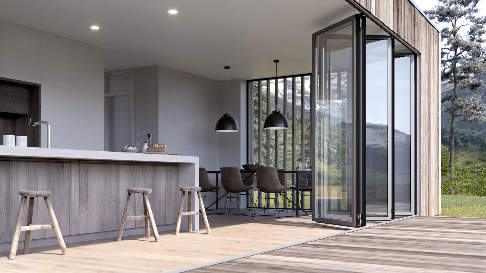 Solarlux Glasfaltwände und Faltanlagen