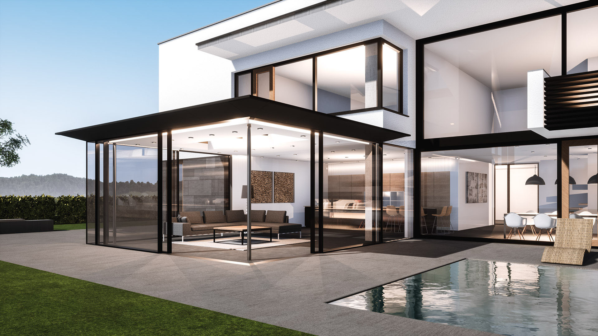 Solarlux Wintergarten und Wohnwintergarten Systeme in Aluminium oder Holz/Alu Kombination